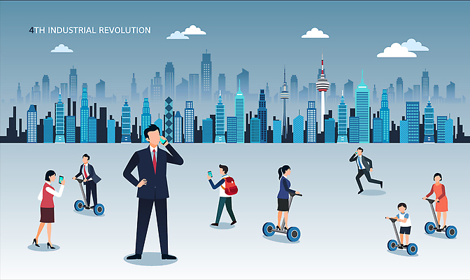 전신 여자 남자 어린이 일러스트 사람 빌딩 여러명 성인 스마트폰 정보 도시 로봇 통화 바이오 핵융합 사물인터넷 전동휠 4차산업 자율주행 빅데이터 모빌리티 AI_인공지능 국내일러스트 AI파일 산업 육상교통 교통수단 다수 모션 정보기술 건물 핸드폰 스마트기기 운전 물리 파일형식 벡터