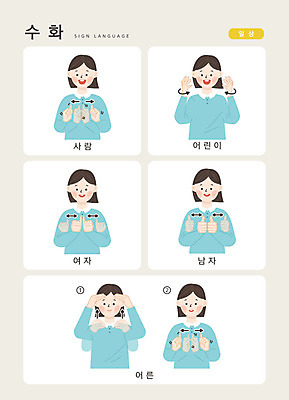 문자 여자 남자 어린이 일러스트 손가락 커뮤니케이션 한명 사람 손짓 상반신 성인 한글 일상 성별 소통 지문자 청각장애인 국내일러스트 AI파일 1 손 컨셉 모션 라이프 장애인 수화 파일형식 벡터