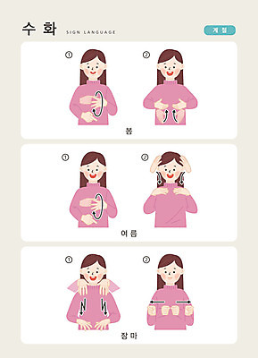 문자 계절 여자 일러스트 손가락 자연 커뮤니케이션 한명 사람 손짓 상반신 성인 한글 여름 봄 비 장마 소통 지문자 청각장애인 국내일러스트 AI파일 자연요소 1 손 컨셉 모션 날씨 비_날씨 장애인 생태계 수화 파일형식 벡터