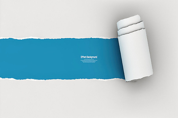 PSD 편집이미지 종이 백그라운드 사람없음 파란색 3D소스 3D 디지털합성 질감 찢어짐 말린_둥글게 카피스페이스 편집소스 편집3D 컬러 컨셉 모션 공백 파일형식