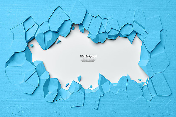 PSD 편집이미지 벽 백그라운드 사람없음 파란색 3D소스 3D 손상 돌_바위 디지털합성 질감 깨짐 카피스페이스 편집소스 편집3D 컬러 컨셉 공백 파일형식