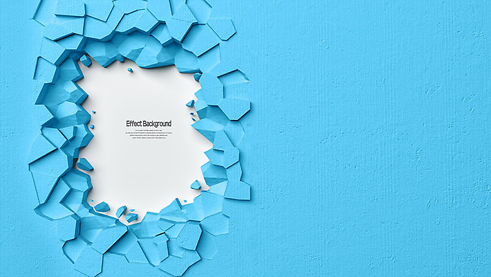 PSD 편집이미지 벽 백그라운드 사람없음 파란색 3D소스 3D 손상 돌_바위 디지털합성 질감 깨짐 카피스페이스 편집소스 편집3D 컬러 컨셉 공백 파일형식