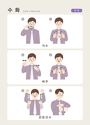 직업 문자 남자 일러스트 손가락 커뮤니케이션 운동선수 한명 사람 손짓 상반신 성인 한글 가수 배우 소통 지문자 청각장애인 국내일러스트 AI파일 1 손 스포츠 컨셉 모션 음악가 장애인 연예인 수화 파일형식 벡터