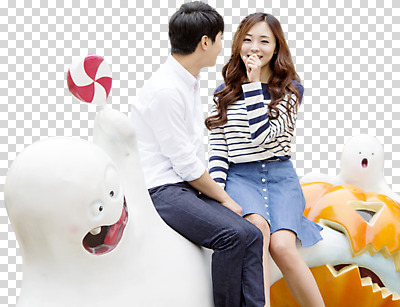 편집이미지 커플 여자 남자 막대사탕 사랑 미소 사람 앉기 상반신 20대 성인 두명 앞모습 옆모습 마주보기 놀이공원 한국인 즐거움 PNG 성인만 편집소스 감정 뷰포인트 관계 모션 표정 사탕 동양인 청년 테마파크 파일형식