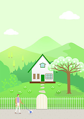 전신 PSD 나무 한마리 남자 행복 반려견 여유 일러스트 주택 한명 사람 성인 초록색 정원 봄풍경 봄 산책 강아지 힐링 반려 성인남자한명만 국내일러스트 식물 1 계절 감정 컬러 휴식 풍경 건물 반려동물 개 남자한명만 성인남자만 파일형식