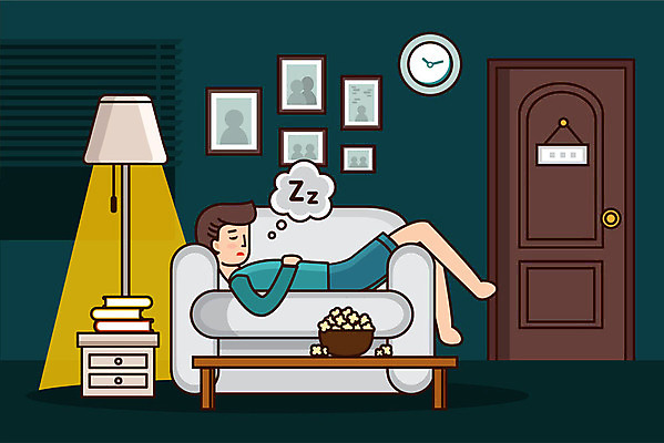 전신 남자 거실 일러스트 전등 주택 피곤 한명 사람 성인 초록색 소파 잠 직장인 퇴근 일과 성인남자한명만 국내일러스트 AI파일 직업 1 컬러 컨셉 의자 조명 건물 출퇴근 남자한명만 성인남자만 파일형식 벡터