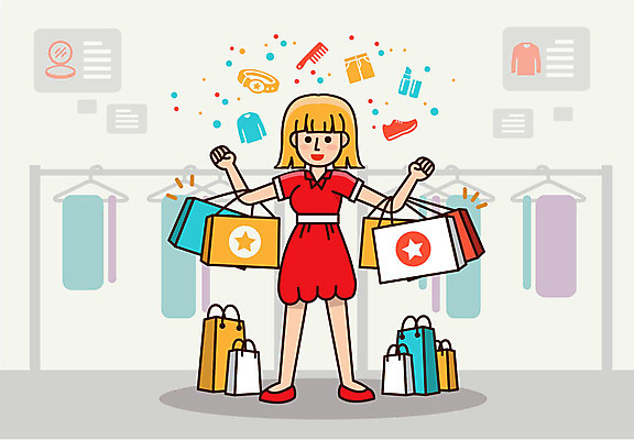 전신 여자 일러스트 한명 사람 성인 쇼핑 쇼핑백 전시 회색 직장인 일과 백화점 성인여자한명만 소확행 국내일러스트 AI파일 직업 1 컬러 가방 상점 신조어 여자한명만 성인여자만 파일형식 벡터