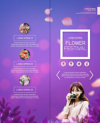 PSD 템플릿 표지디자인 북디자인 응시 출판디자인 여자 표지 꽃잎 꽃 리플렛 2단접지 북커버 한명 미소 사람 팜플렛 상반신 성인 30대 카메라 보라색 축제 봄 한국인 꽃축제 성인여자한명만 봄축제 이미지템플릿 식물 1 시선 계절 컬러 표정 동양인 장년 전자제품 여자한명만 성인여자만 파일형식