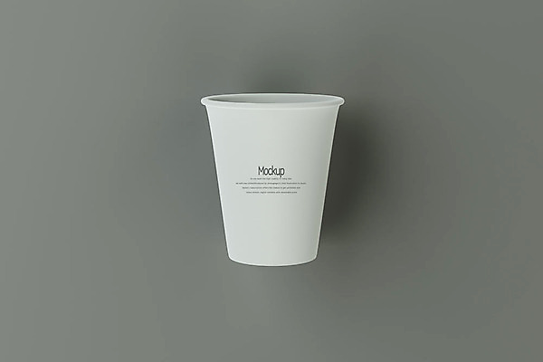 PSD 편집이미지 회색배경 사람없음 한개 3D소스 3D 종이컵 디지털합성 목업 편집3D 1 백그라운드 컵 회색 일회용 파일형식