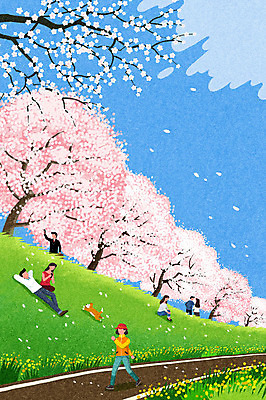 전신 PSD 한마리 공원 여자 남자 백그라운드 일러스트 자연 휴식 사람 앉기 풍경 여러명 성인 눕기 걷기 봄풍경 봄 산책 산책로 벚꽃 벚나무 강아지 언덕 감성 반려 봄배경 국내일러스트 나무 1 계절 공공시설 꽃 길 다수 컨셉 모션 반려동물 개 생태계 파일형식