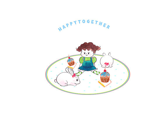 전신 PSD 여자 인형 일러스트 캘리그라피 놀이 붓터치 수채화 한명 사람 앉기 귀여움 케이크 아기 토끼 번짐 반려 국내일러스트 1 컨셉 포유류 모션 디저트 반려동물 파일형식 효과