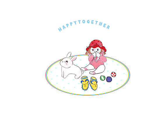 전신 PSD 여자 일러스트 캘리그라피 공 놀이 붓터치 수채화 한명 미소 사람 앉기 귀여움 아기 번짐 아기신발 토끼인형 국내일러스트 1 인형 신발 컨셉 모션 표정 아기용품 토끼 파일형식 효과