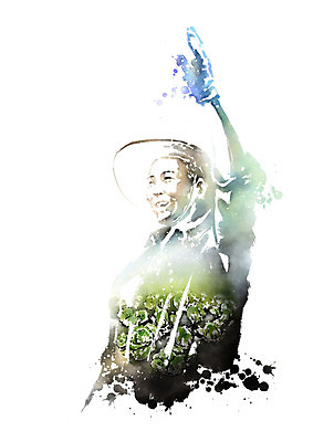 PSD 직업 남자 중년 장갑 일러스트 캘리그라피 붓터치 수채화 한명 미소 사람 상반신 손들기 농사 인사 농부 배추 번짐 손인사 배추밭 국내일러스트 1 잡화 밭 농업 채소 모션 표정 성인 예절 파일형식 효과