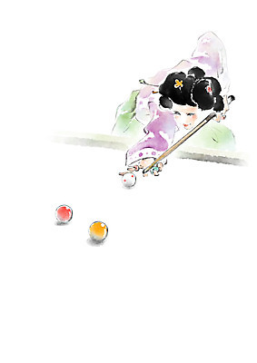 PSD 전통 응시 여자 문화 포즈 일러스트 장신구 캘리그라피 붓터치 흑백 한명 사람 상반신 성인 취미 빨간색 노란색 보라색 한복 당구 번짐 당구공 비녀 당구채 기생 국내일러스트 직업 1 한국전통 시선 컬러 공 전통소품 촬영기법 구기 전통의상 당구용품 파일형식 효과 헤어액세사리
