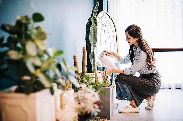 포토 식물 1 시선 감정 뷰포인트 모션 표정 사람 동양인 청년 내부 상점 여자한명만 성인여자만 파일형식 미소 응시 관리 화분 물뿌리개 물주기 앉기 옆모습 전신 JPG 꽃집 꽃 취미 즐거움 행복 20대 한국인 성인여자한명만 성인 한명 여자 실내 여유 국내포토