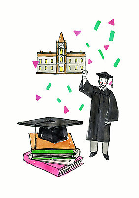 전신 PSD 노년 남자 일러스트 학사모 졸업 수채화 한명 책 기쁨 축하 졸업가운 대학교 노인대학 노인남자한명만 국내일러스트 모자_잡화 1 교육 감정 컨셉 학교 사람 성인 가운 남자한명만 노인남자만 파일형식