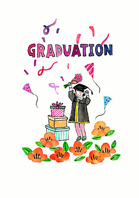 전신 PSD 여자 꽃 어린이 꽃다발 일러스트 학사모 졸업 수채화 폭죽 선물 한명 유치원 기쁨 축하 졸업가운 소녀한명만 국내일러스트 식물 모자_잡화 1 교육 감정 컨셉 사람 가운 여자한명만 소녀만 파일형식