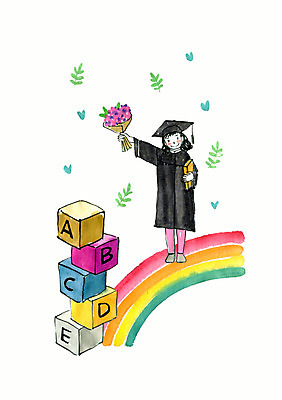전신 PSD 알파벳 여자 꽃 어린이 꽃다발 무지개 일러스트 학사모 졸업 수채화 선물 한명 서기 블록 유치원 기쁨 축하 졸업가운 소녀한명만 국내일러스트 자연요소 식물 모자_잡화 1 영어 교육 감정 컨셉 모션 사람 가운 여자한명만 소녀만 파일형식