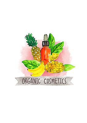 PSD 과일 일러스트 붓터치 수채화 바나나 사람없음 화장품 파인애플 열대과일 유기농 망고 천연화장품 국내일러스트 웰빙 뷰티 파일형식