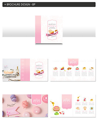 템플릿 ZIP 음식 빵 분홍색 디저트 팜플렛 사람없음 케이크 샴페인 메뉴 마카롱 인디자인 INDD 이미지템플릿 컬러 주류 파일형식