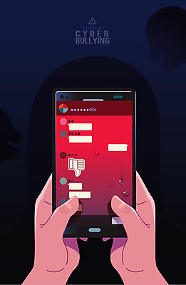 일러스트 대화 신체부위 빨간색 스마트폰 검은색 양손 슬픔 좌절 사회이슈 눈물 메신저 소셜네트워크 왕따 사이버불링 국내일러스트 AI파일 손 감정 컬러 컨셉 말하기 사람 핸드폰 스마트기기 파일형식 벡터