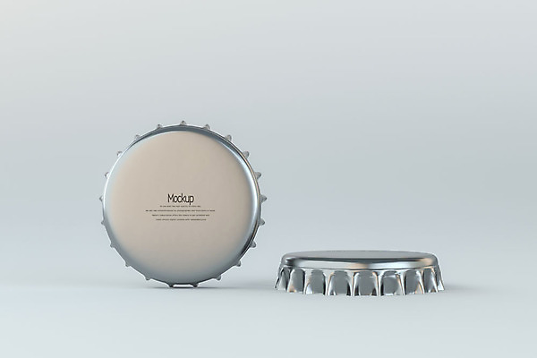 PSD 편집이미지 회색배경 사람없음 3D소스 3D 두개 뚜껑 병뚜껑 디지털합성 목업 편집3D 백그라운드 2 회색 파일형식