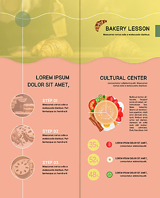 PSD 템플릿 표지디자인 북디자인 배너 출판디자인 내지 음식 빵 리플렛 2단접지 요리 팜플렛 사람없음 제과제빵 케이크 강의 크루아상 문화센터 요리교실 이미지템플릿 수업 디저트 센터 파일형식