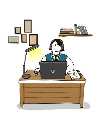 학생 여자 교육 교복 일러스트 청소년 한명 사람 상반신 책 수능 시험 책상 입시 수험생 사교육 열공 온라인강의 십대여자한명만 국내일러스트 AI파일 1 옷 가구 고등학생 학습 강의 여자한명만 십대여자만 파일형식 벡터 언택트