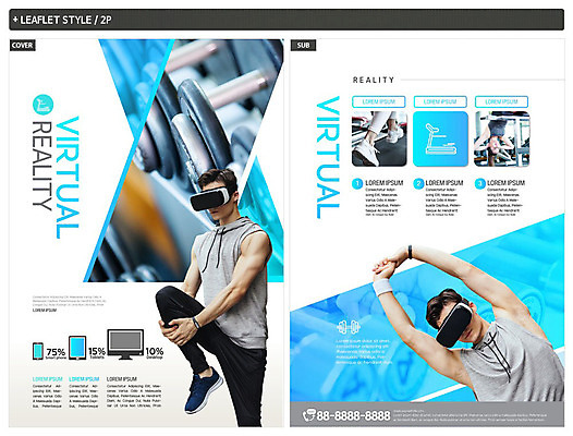 전신 서양인 외국인 여자 남자 ZIP 리플렛 건강 사람 상반신 20대 성인 세명 파란색 운동 헬스 스트레칭 하반신 역기 전단템플릿 전단 가상현실 성인만 인디자인 INDD 4차산업 이미지템플릿 템플릿 산업 컬러 인종 청년 홍보물 파일형식