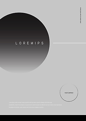 템플릿 표지 비즈니스 흑백 사람없음 깨끗함 원형 프레젠테이션 문서템플릿 모던 서식 레이아웃 문서 제안서 이미지템플릿 AI파일 도형 컨셉 촬영기법 파일형식 벡터