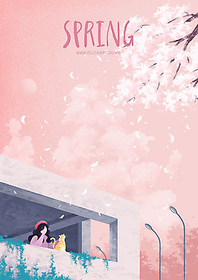 PSD 한마리 계절 여자 꽃잎 꽃 어린이 분홍색 백그라운드 가로등 일러스트 하늘 한명 사람 소녀 상반신 건물 고양이 봄 카페 벚꽃 담쟁이덩굴 낙화 봄배경 국내일러스트 식물 1 건축물 공공시설 컬러 포유류 반려동물 상점 덩굴 파일형식