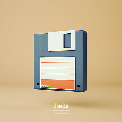 PSD 편집이미지 사람없음 갈색 3D소스 3D 추억 플로피디스크 디지털합성 오브젝트 복고 편집소스 뉴트로 편집3D 컬러 컨셉 파일형식