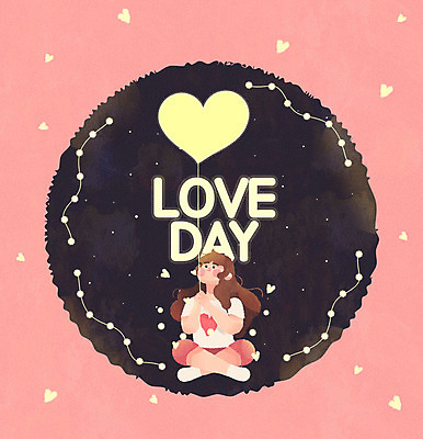 전신 여자 분홍색 일러스트 밤하늘 사랑 한명 사람 앉기 성인 검은색 봄 하트 야간 하트풍선 풍선 성인여자한명만 국내일러스트 AI파일 자연요소 모양 1 계절 감정 컬러 모션 하늘 여자한명만 성인여자만 파일형식 벡터