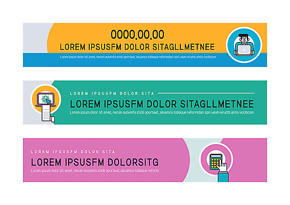 템플릿 배너 배너템플릿 가로배너 사람모양 사람없음 금융 컬러풀 계산기 영수증 배너세트 이미지템플릿 AI파일 모양 컬러 문구용품 가로 경제 세트 장비 파일형식 벡터