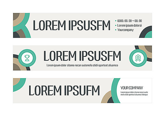 템플릿 배너 배너템플릿 가로배너 사람없음 원형 상패 트로피 배너세트 이미지템플릿 AI파일 도형 가로 세트 상_우승 파일형식 벡터