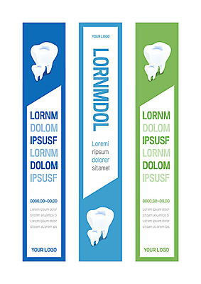 템플릿 배너 배너템플릿 세로배너 치과 사람없음 초록색 파란색 치아 치아건강 배너세트 이미지템플릿 AI파일 컬러 건강 병원 세로 세트 소화기관 파일형식 벡터