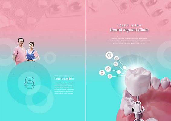 PSD 템플릿 표지디자인 북디자인 출판디자인 여자 표지 남자 리플렛 분홍색 중년 50대 북커버 치과 병원 미소 사람 팜플렛 상반신 성인 두명 치료 30대 알약 한국인 간호사 치과의사 클리닉 치아모형 치과진료 민트색 임플란트 잇몸 이미지템플릿 컬러 신체 의학 표정 동양인 장년 약 진료 의료진 의사 치아 파일형식