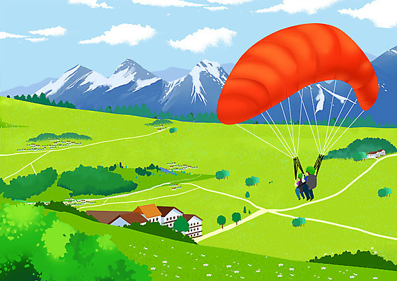 전신 PSD 남자 어린이 여행 일러스트 자연 산 주택 사람 초원 성인 두명 세계여행 패러글라이딩 국내일러스트 스포츠 건물 세계 생태계 파일형식