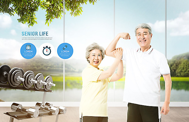 PSD 편집이미지 여자 노년 남자 호수 매달리기 건강 미소 사람 초원 상반신 두명 앞모습 옆모습 실버라이프 운동 건강관리 노부부 헬스 아령 헬스장 한국인 역기 60대 즐거움 70대 노인만 이미지편집 라이프스타일 부부 감정 뷰포인트 모션 표정 관리 동양인 성인 성인만 파일형식