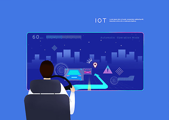 PSD 남자 도로 일러스트 자동차 한명 사람 상반신 성인 파란색 운전 잡기 도시 핸들 사회이슈 차안 편리함 사물인터넷 증강현실 국내일러스트 1 길 육상교통 컬러 컨셉 교통시설 모션 정보기술 파일형식