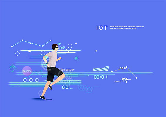 전신 PSD 공원 남자 일러스트 한명 사람 성인 달리기 운동 보라색 사회이슈 편리함 사물인터넷 증강현실 국내일러스트 1 공공시설 컬러 컨셉 모션 건강 정보기술 파일형식