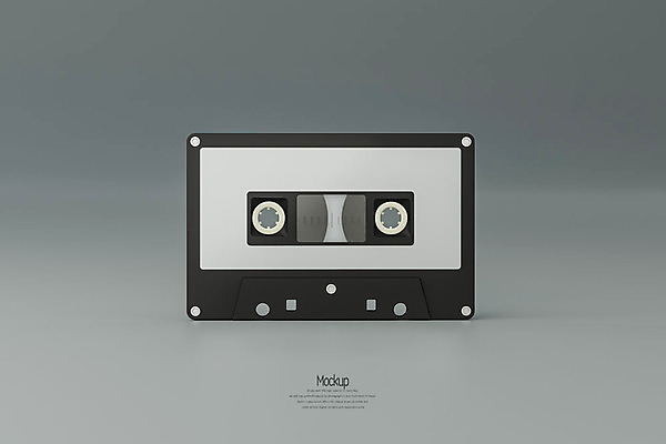 PSD 편집이미지 회색배경 사람없음 한개 3D소스 3D 사각형 카세트테이프 디지털합성 오브젝트 복고 목업 편집소스 뉴트로 편집3D 도형 1 백그라운드 회색 파일형식