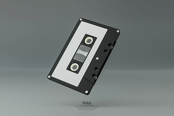 PSD 편집이미지 회색배경 사람없음 한개 3D소스 3D 사각형 카세트테이프 디지털합성 오브젝트 복고 목업 편집소스 뉴트로 편집3D 도형 1 백그라운드 회색 파일형식