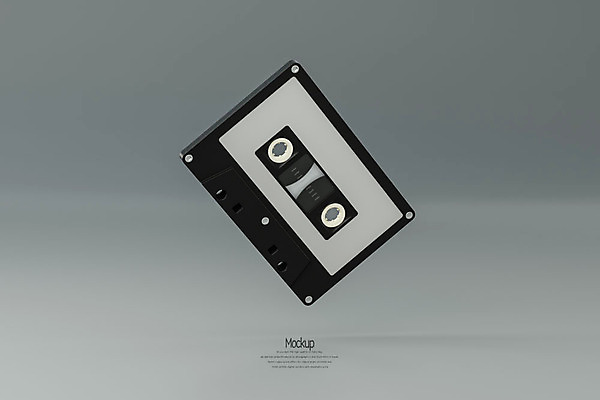 PSD 편집이미지 회색배경 사람없음 한개 3D소스 3D 사각형 카세트테이프 디지털합성 오브젝트 복고 목업 편집소스 뉴트로 편집3D 도형 1 백그라운드 회색 파일형식