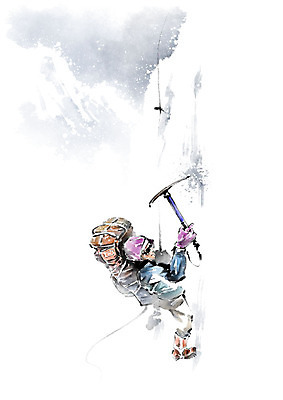 전신 PSD 남자 겨울 일러스트 캘리그라피 배낭 붓터치 산 한명 사람 성인 등산 눈 등산객 오르기 번짐 암벽등반 로프고리 빙벽 국내일러스트 자연요소 1 계절 벽 가방 모션 날씨 트래킹 파일형식 효과