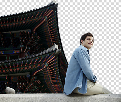 외국인 편집이미지 한국문화 한국전통 응시 남자 난간 한명 미소 앉기 상반신 성인 옆모습 여행객 궁전 문화재 즐거움 경복궁 전통체험 PNG 성인남자한명만 편집소스 1 동양문화 전통 시선 감정 뷰포인트 고건축 모션 한국 표정 사람 인종 체험 남자한명만 성인남자만 파일형식