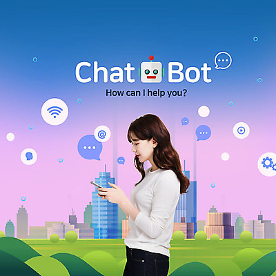 PSD 편집이미지 응시 여자 분홍색 말풍선 새로움 정보기술 한명 미소 사람 빌딩 상반신 성인 건물 30대 스마트폰 한국인 도시 메시지 와이파이 성인여자한명만 4차산업 채팅봇 이미지편집 1 건축물 시선 산업 컬러 컨셉 기술 표정 동양인 장년 핸드폰 스마트기기 무선인터넷 여자한명만 성인여자만 파일형식 AI_인공지능