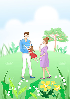 전신 PSD 공원 여자 남자 딸 행복 여유 어린이 여행 일러스트 가족 엄마 사랑 웃음 사람 풍경 성인 세명 초록색 소풍 화목 봄풍경 봄 임산부 임신 아빠 즐거움 힐링 봄소풍 봄축제 국내일러스트 계절 공공시설 감정 컬러 컨셉 관계 표정 야외활동 축제 파일형식
