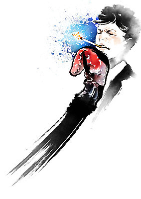 PSD 남자 캠페인 일러스트 캘리그라피 붓터치 흡연 담배 흑백 건강 한명 사람 상반신 성인 빨간색 파란색 권투글러브 번짐 금연 공공예절 국내일러스트 1 컬러 촬영기법 글러브 예절 사회이슈 파일형식 효과