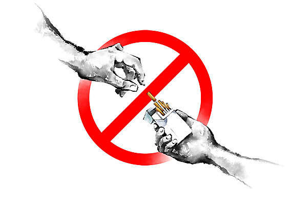 PSD 손 캠페인 일러스트 캘리그라피 붓터치 흡연 담배 흑백 건강 신체부위 빨간색 금지 유혹 주기 번짐 금연 권유 담배갑 국내일러스트 컬러 컨셉 모션 촬영기법 사람 사회이슈 파일형식 효과